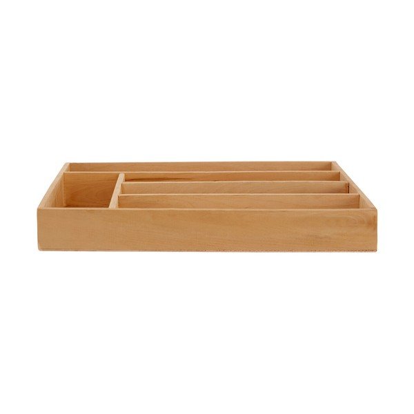 Organizator de tacâmuri în culoare naturală din lemn 30 x 38 cm – Premier Housewares-image-1