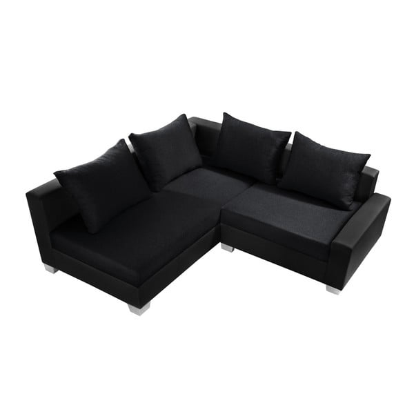 Canapea cu șezlong partea stângă Interieur De Famille Paris Aventure, negru