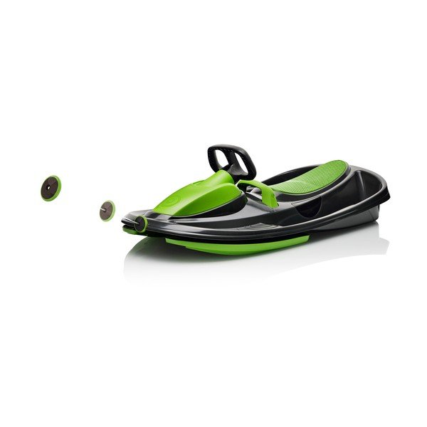 Sanie tip bob cu volan Gizmo Mystic green, negru - verde-image-4