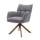 Set de scaune de sufragerie gri 2 buc. tapițat Marilla – Unique Furniture