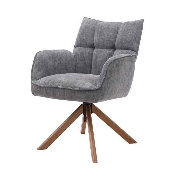 Set de scaune de sufragerie gri 2 buc. tapițat Marilla – Unique Furniture