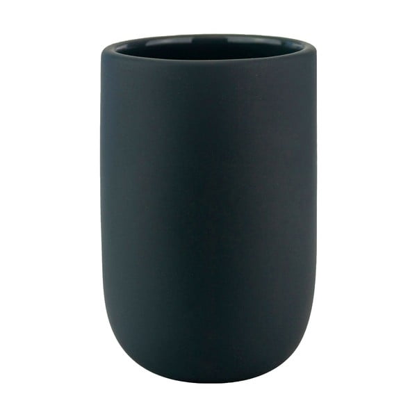 Suport pentru periuța de dinți gri antracit din ceramică Lotus – Mette Ditmer Denmark