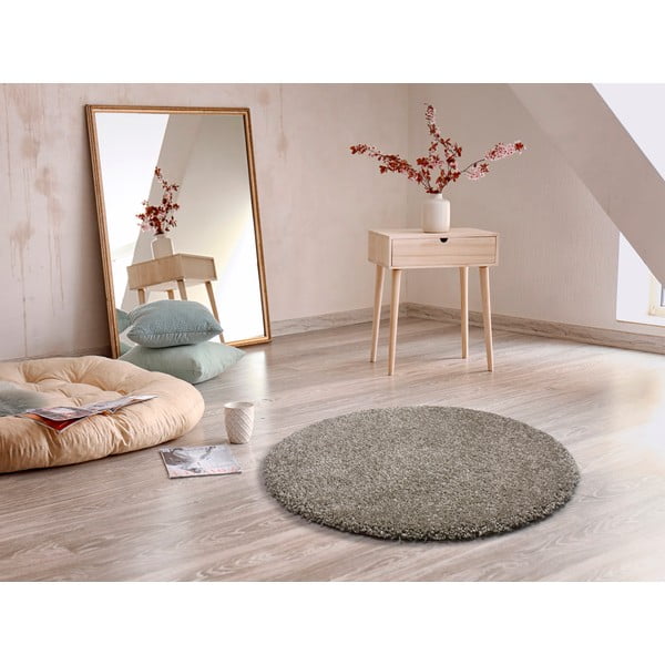 Covor rotund Universal Aqua Liso, ø 100 cm, gri-image-1