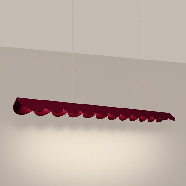 Lustră burgundy LED din aluminiu BISCUIT – Thoro-image-1