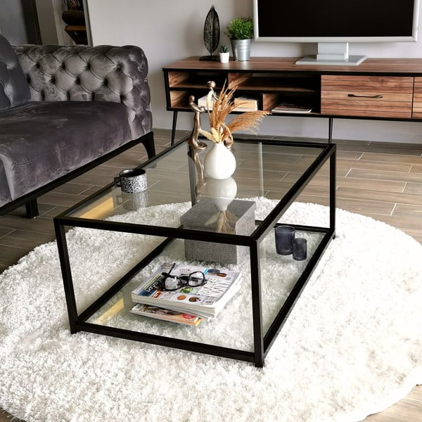 Măsuță de cafea neagră 60x90 cm Astro – Neostill-image-4