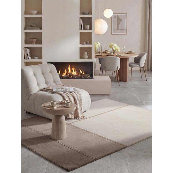 Covor maro/crem din amestesc de lână 120x170 cm Presilda – Villeroy&Boch-image-1