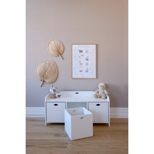 Comodă de copii albă 99,5x32x48 cm Luca – Cam Cam Copenhagen-image-3
