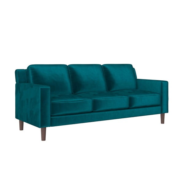 Canapea verde cu tapițerie din catifea 83 cm Brynn – Støraa-image-1