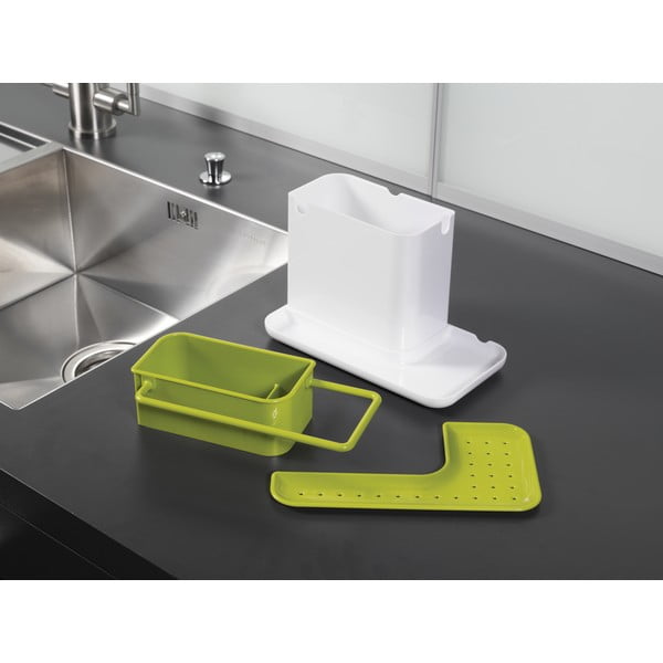 Suport pentru detergent de vase Joseph Joseph Caddy Sink Tidy, alb-verde-image-3