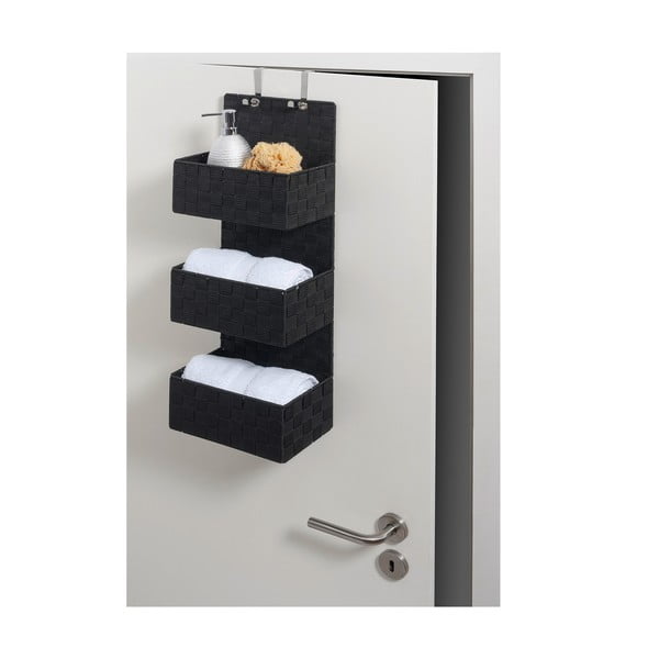 Organizator triplu pentru baie Wenko Adria, negru-image-2