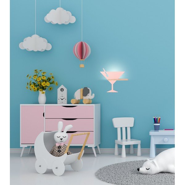 Aplică de perete roz LED Piccolo – Candellux Lighting-image-1