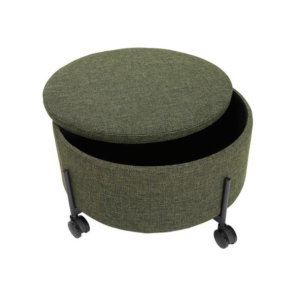 Puf cu roți verde Contain – Hübsch-image-4