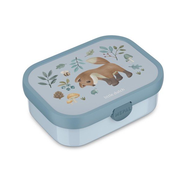 Cutie de gustări pentru copii albastru-deschis din plastic Forest Friends – Mepal