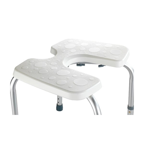 Scaun pentru duș Wenko Hygienic Stool White, 53 x 46 cm-image-1