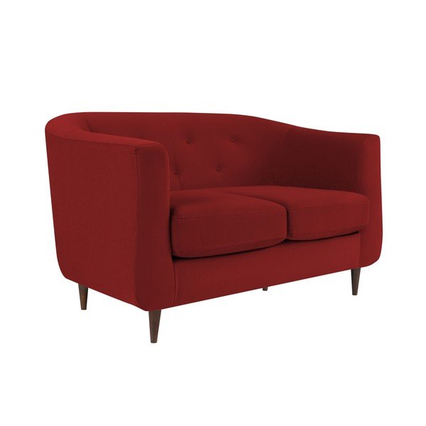 Canapea Kooko Home LOVE, roșu, 125 cm-image-2