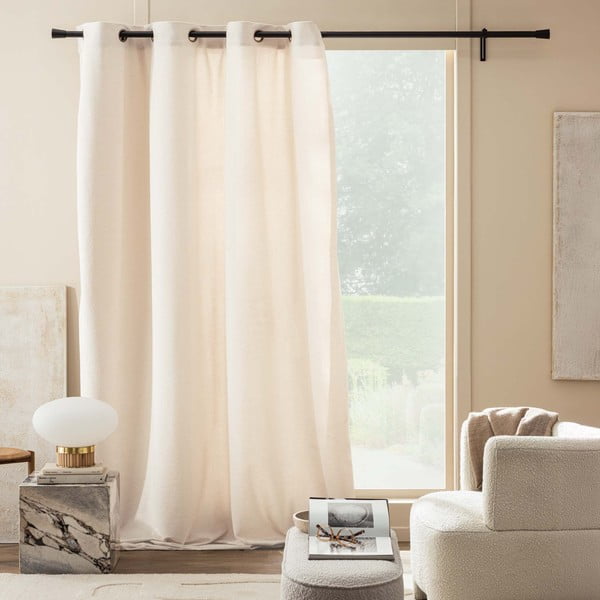 Draperie crem din material bouclé 140x260 cm Winona – douceur d'intérieur-image-3