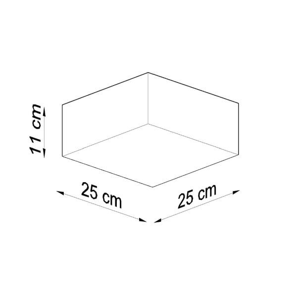 Plafonieră albă 25x25 cm Mitra – Sollux-image-4
