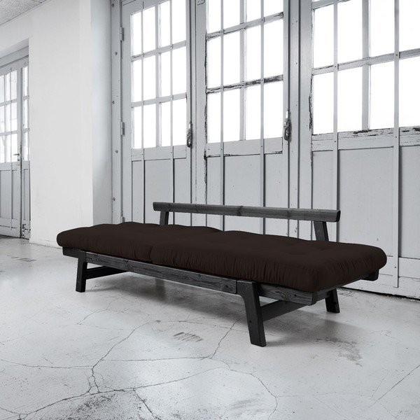 Canapea extensibilă Karup Step Black/Brown-image-2