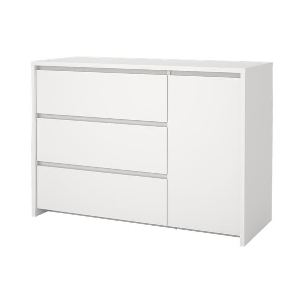 Comodă albă 119x84x48 cm Next – Tvilum-image-3