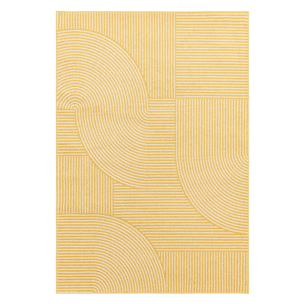 Covor galben 160x230 cm Muse Yellow Geometric – Asiatic Carpets
