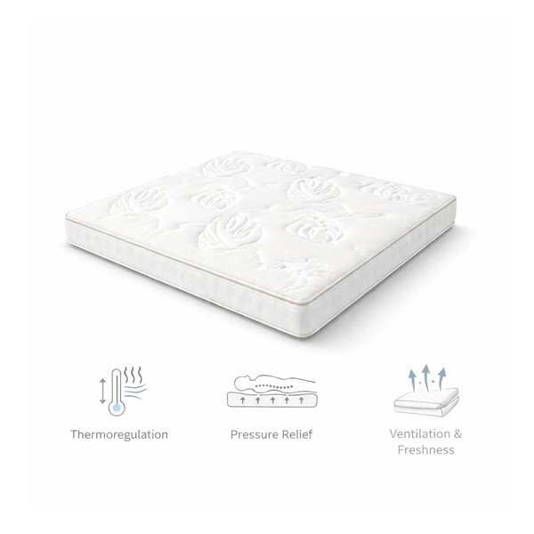 Saltea mediu-fermă cu arcuri termoregulatoare 180x200 cm Memory Luna – Bonami Selection-image-3