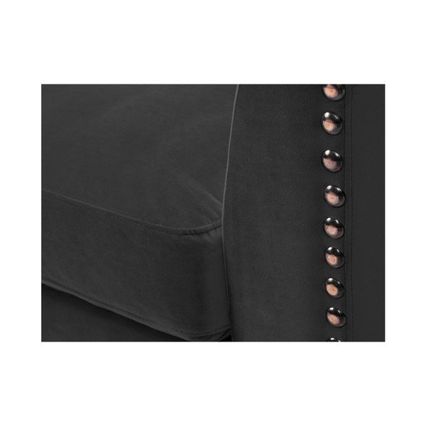 Canapea cu 2 locuri The Classic Living Pierre, gri închis-image-4