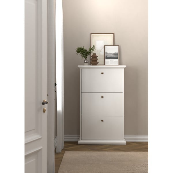 Pantofar alb cu deschidere înclinată Paris – Tvilum-image-1