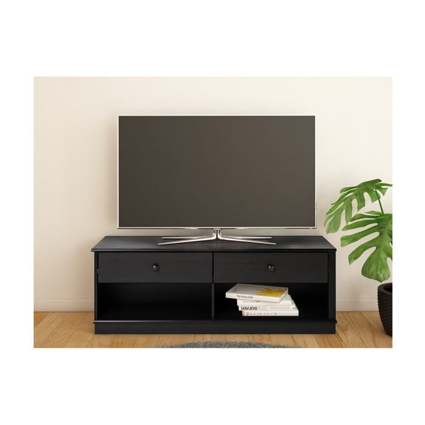 Comodă TV maro închis din lemn de pin 137x47 cm Anita – Støraa-image-1