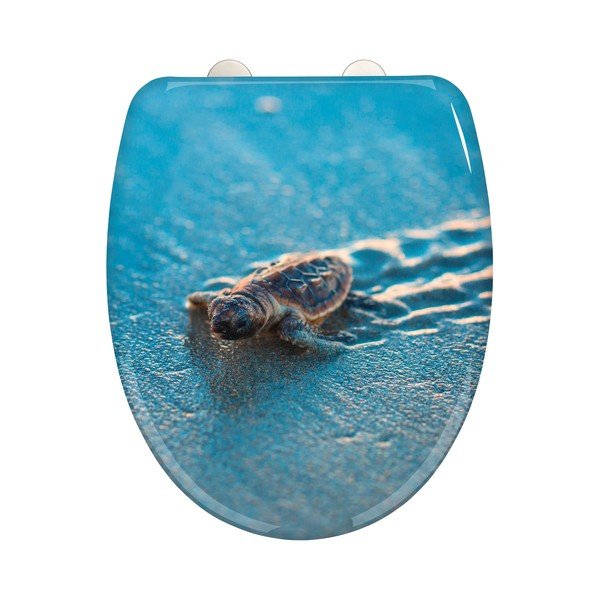 Capac WC 37,5 x 41,5 cm cu închidere automată Caretta – Wenko-image-2