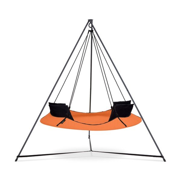 Leagăn de grădină portocaliu cu suport - Hangout Pod-image-1