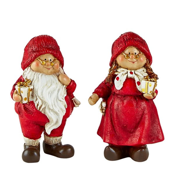Set 2 figurine decorative de Crăciun KJ Collection Pixie