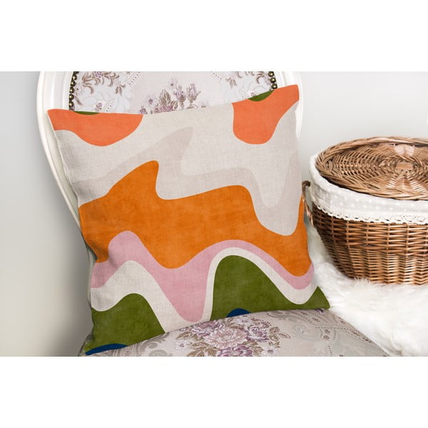 Față de pernă 43x43 cm Squiggly Orange – Mila Home-image-1
