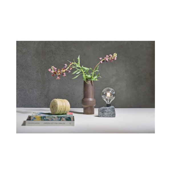 Vază din gresie ceramică Villa Collection Rost, înălțime 30,5 cm, maro închis-image-4