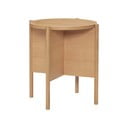Măsuță auxiliară rotundă cu aspect de lemn de stejar ø 45 cm Heritage – Hübsch