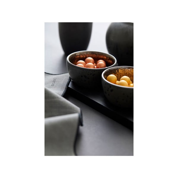 Set 3 boluri servire din gresie cu tavă Bitz Cabaret-image-1