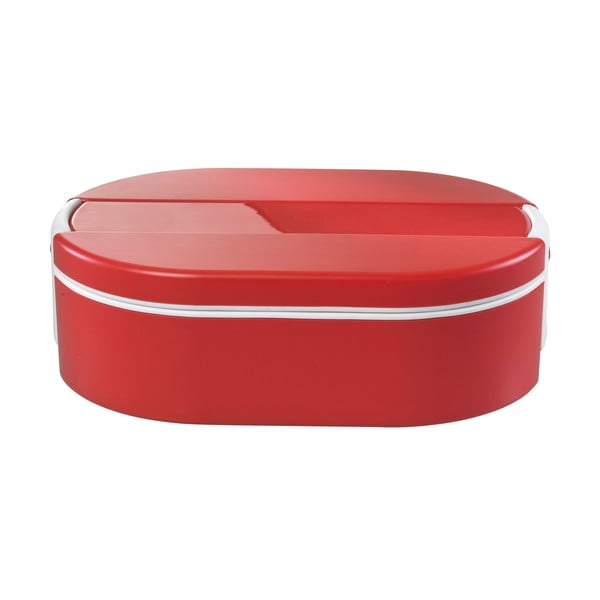 Cutie termică ovală pentru prânz Enjoy, 1,4 l, roșu