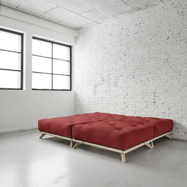 Suport pentru picioare Senza Natural/Passion Red-image-3