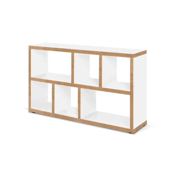 Bibliotecă albă/în culoare naturală 150x83 cm Berlin – TemaHome-image-2