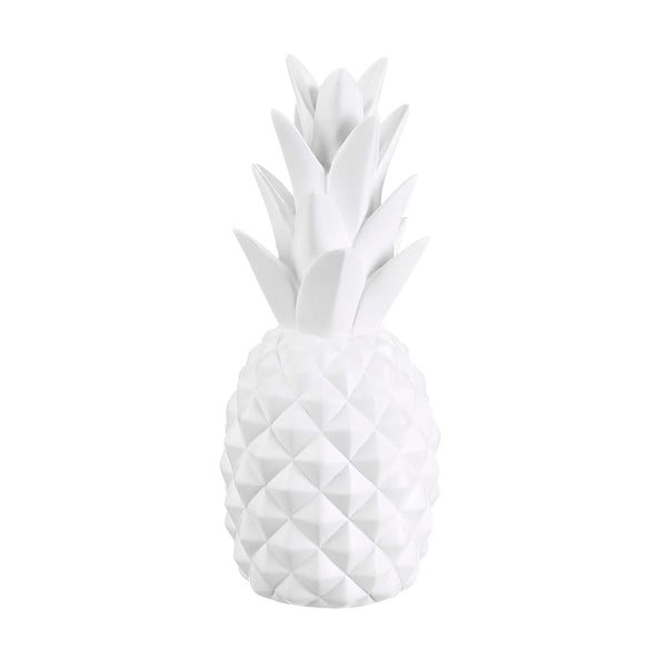 Decorațiune în formă de ananas Tropicho, înălțime 29 cm, alb