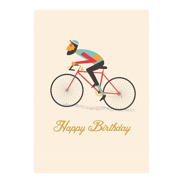 Felicitare zi de naștere Rex London Le Bicycle