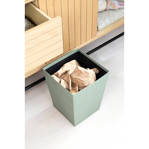 Coș de gunoi albastru-verde Sofia Canvas Paper Laminate – Bigso-image-2