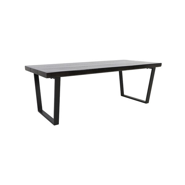 Masă de dining neagră 100x220 cm Mayen – Light & Living-image-2