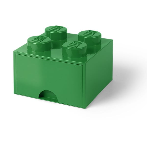 Cutie depozitare cu un compartiment LEGO, verde