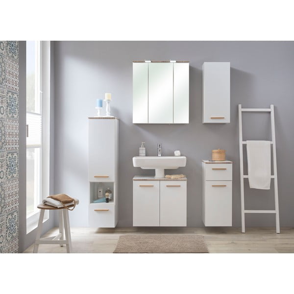 Dulap de baie suspendat alb 30x70 cm Set 923 - Pelipal-image-1