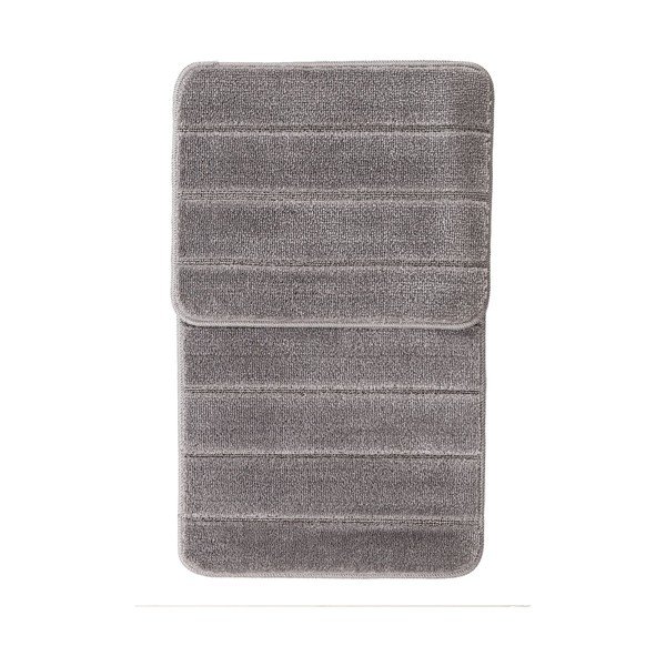 Covorașe de baie gri 2 buc. 50x80 cm Yeni Cizgli – Foutastic-image-2