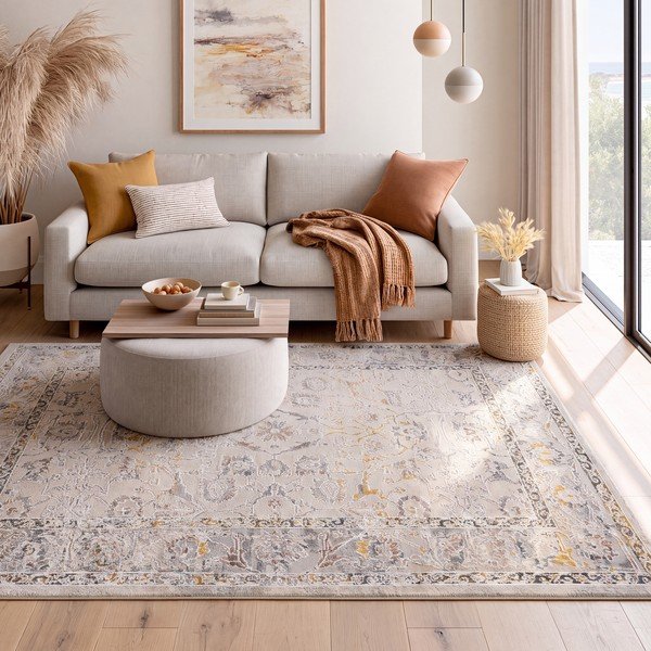 Covor bej 192x290 cm Berta – Universal-image-1