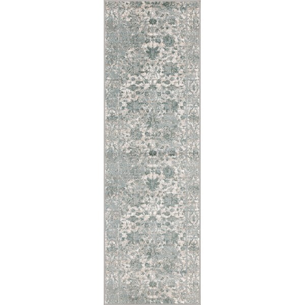 Covor tip traversă albastru prăfuit 80x250 cm Sensi Tris – FD