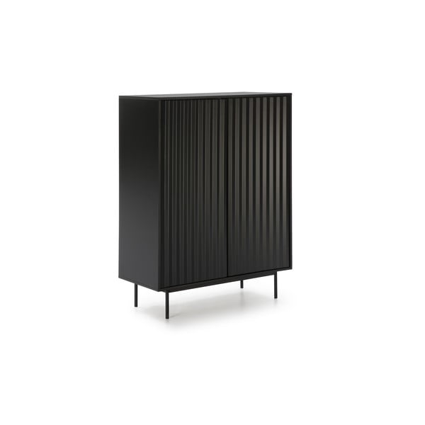 Comodă înaltă neagră 97x130 cm Sierra - Teulat-image-3
