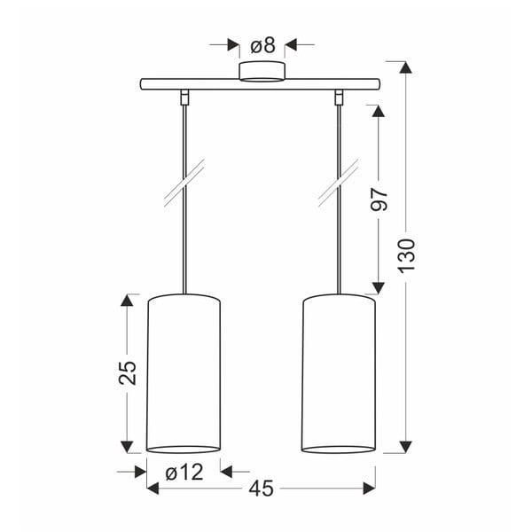 Lustră maro deschis ø 12 cm Ballo – Candellux Lighting-image-2