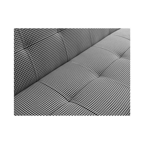Canapea extensibilă 2 locuri Custom Form Modes, negru - alb-image-3